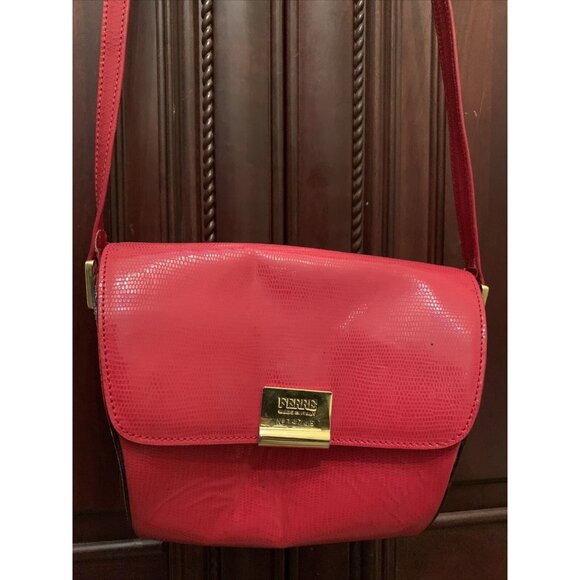 Y2K Rare FERRE MADE IN ITALY NO 14745 RED POCKETBOOK Ex COND Rare - Picture 1 of 10